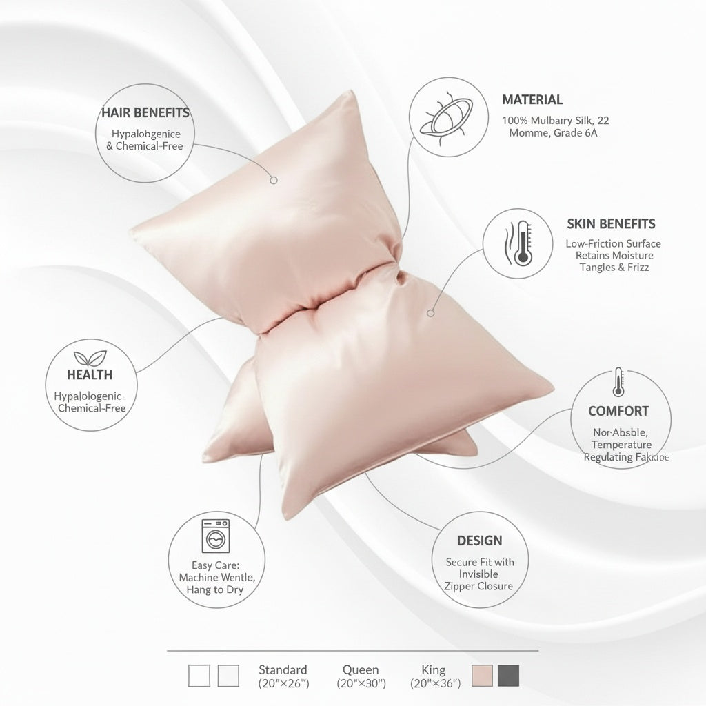 Elysian Silk Pillowcase